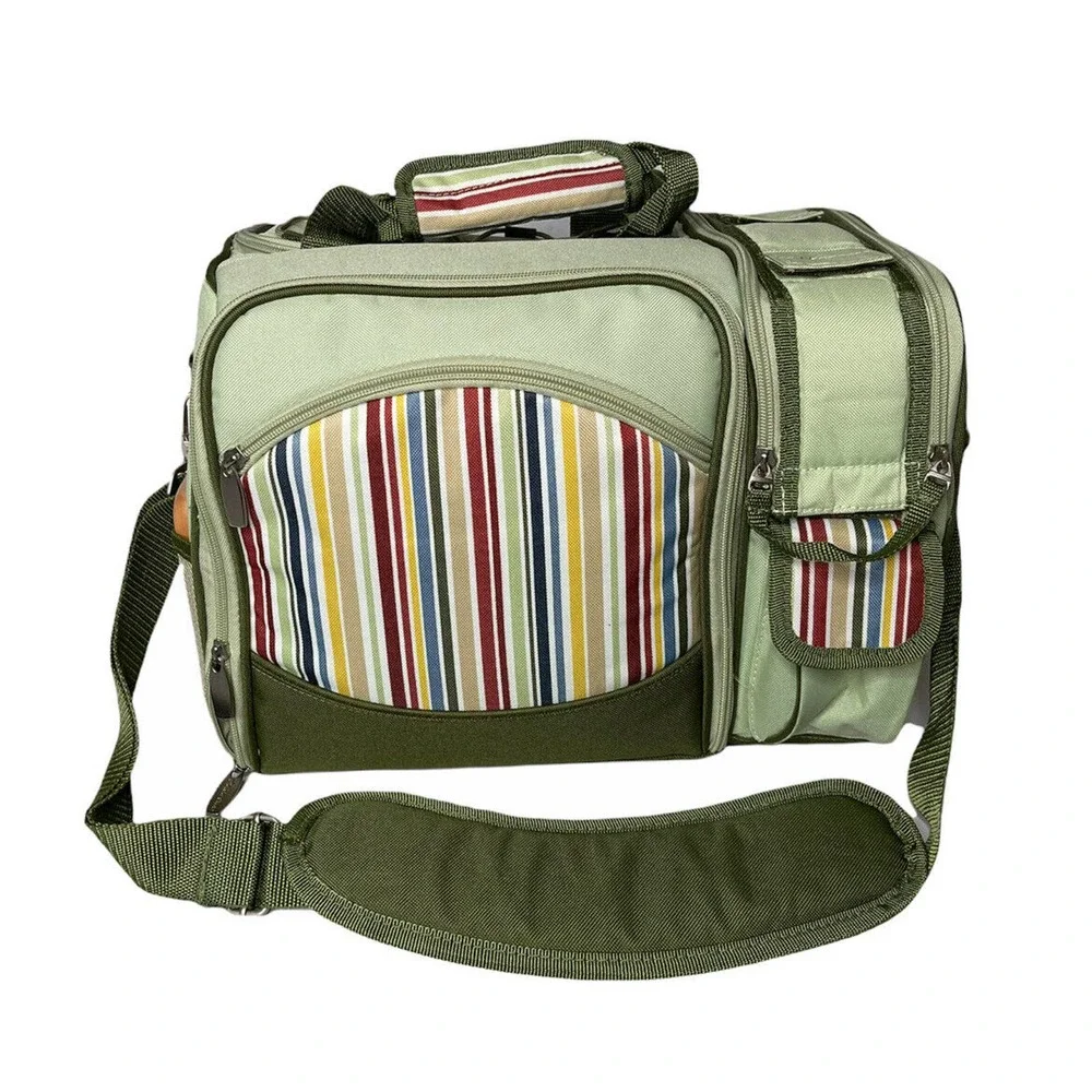 NEW Picnic Time Riviera Collection Malibu Insulated Picnic Cooler Tote For 2‎